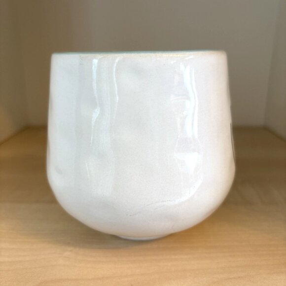 Anthropologie Cat Amos Coffee Tea Mug Aqua Blue Interior Glaze Stoneware - Picture 5 of 10